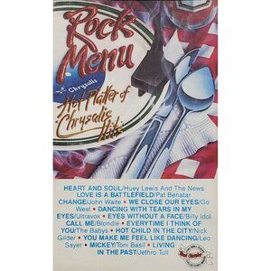 Rock Menu Hot Platter Of Chrysalis Hits Cassette Tape Audio Hit Music Songs Idol